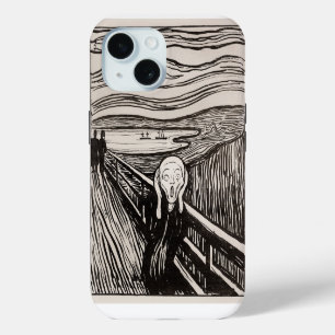 Der Schrei (1895) Edvard Munch Holzschnitt Fine Ar iPhone 15 Hülle