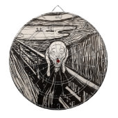 Der Schrei (1895) Edvard Munch Woodcut Fine Art Dartscheibe (vorne)