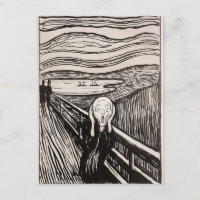 Der Schrei (1895) Edvard Munch Woodcut Fine Art
