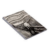 Der Schrei (1895) von Edvard Munch Notizblock (Rechte Seite)