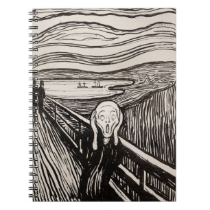 Der Schrei (1895) von Edvard Munch Notizblock