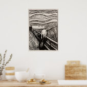 Der Schrei (1895) von Edvard Munch Poster (Küche)