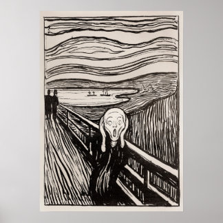 Der Schrei (1895) von Edvard Munch. Poster