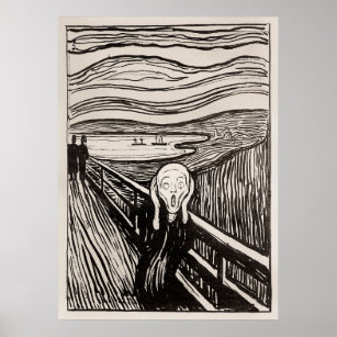 Der Schrei (1895) von Edvard Munch Poster