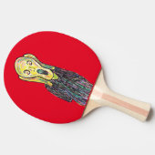 Der Schrei, beängstigend Tischtennis Tischtennis Schläger (Seitenansicht)