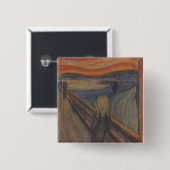 Der Schrei der Natur von Edvard Munch 1893 Button (Vorne & Hinten)