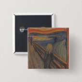 Der Schrei der Natur von Edvard Munch 1893 Button (Vorne & Hinten)