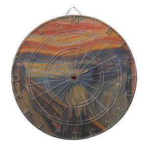 Der Schrei der Natur von Edvard Munch 1893 Dartscheibe