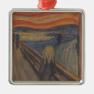 Der Schrei der Natur von Edvard Munch 1893 Ornament Aus Metall
