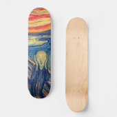 Der Schrei des Ausdrucks - Edvard Munch Skateboard (Vorderseite)