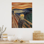 Der Schrei des Bitcoins (Munch) Poster (Küche)