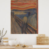 Der Schrei des Horrors von Edvard Munch 1893 Poster (Küche)
