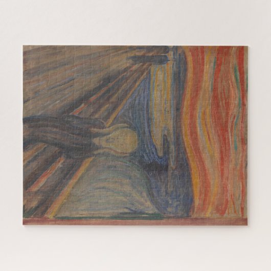 Der Schrei des Horrors von Edvard Munch 1893 Puzzle (Horizontal)