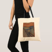 Der Schrei des Horrors von Edvard Munch 1893 Tragetasche (Vorderseite (Produkt))