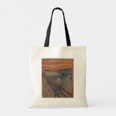 Der Schrei des Horrors von Edvard Munch 1893 Tragetasche (Rückseite)