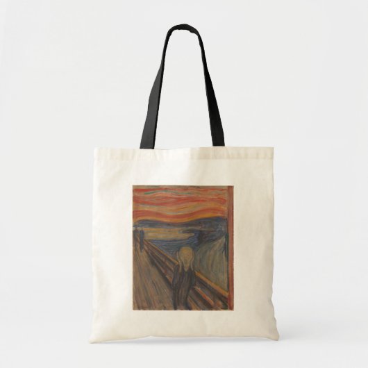Der Schrei des Horrors von Edvard Munch 1893 Tragetasche (Vorne)