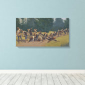 Der Schrei des Schrapnels in San Juan Hill Leinwanddruck (Insitu (Holzboden))