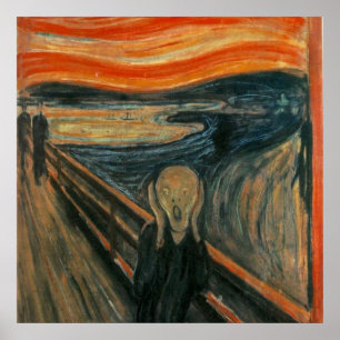 Der Schrei des symbolischen Malers Edvard Munch Poster