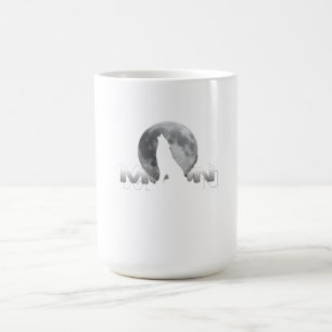 der Schrei des Wolfes unter dem Vollmond Kaffeetasse