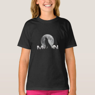 der Schrei des Wolfes unter dem Vollmond T-Shirt