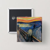 Der Schrei durch Edvard Munch Button (Vorne & Hinten)
