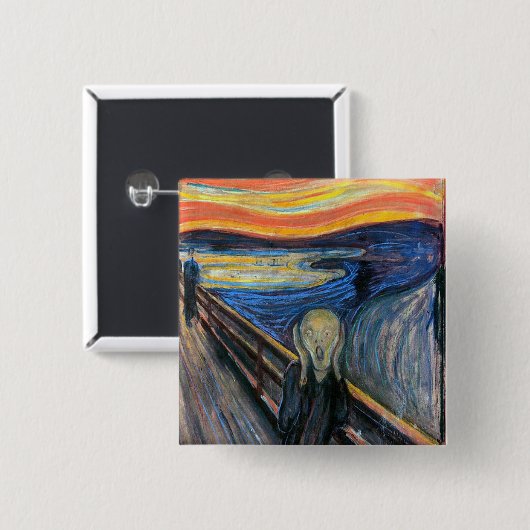 Der Schrei durch Edvard Munch Button (Vorne & Hinten)
