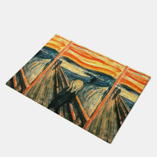 Der Schrei durch Edvard Munch Fußmatte