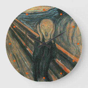Der Schrei durch Edvard Munch Große Wanduhr
