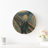 Der Schrei durch Edvard Munch Große Wanduhr (Zuhause)