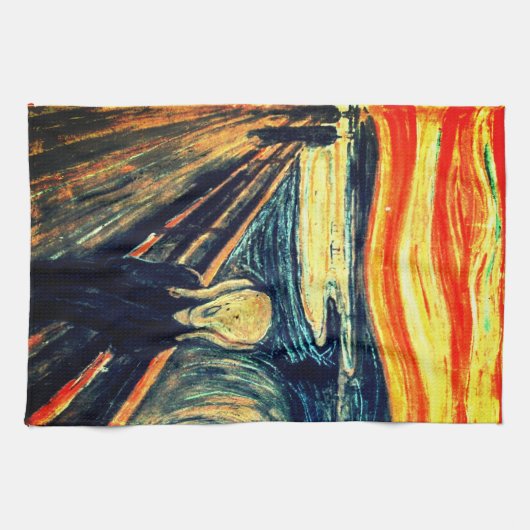 Der Schrei durch Edvard Munch Handtuch (Horizontal)