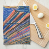 Der Schrei durch Edvard Munch (im Pastell) moderne Küchentuch (Viertel Falte)