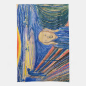 Der Schrei durch Edvard Munch (im Pastell) moderne Küchentuch (Vertikal)
