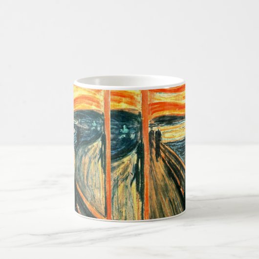 Der Schrei durch Edvard Munch Kaffeetasse (Mittel)