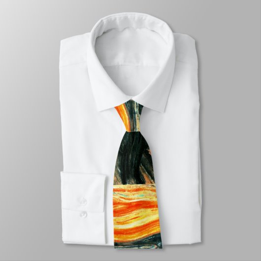 Der Schrei durch Edvard Munch Krawatte (Gebunden)