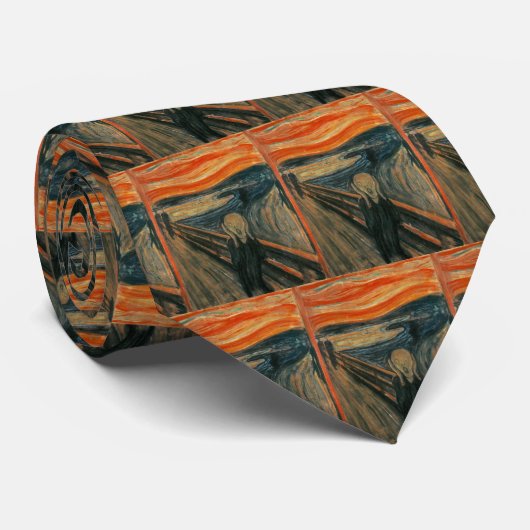 Der Schrei durch Edvard Munch Krawatte (Gerollt)
