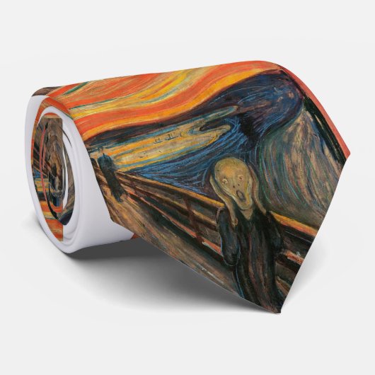 Der Schrei durch Edvard Munch Krawatte (Gerollt)