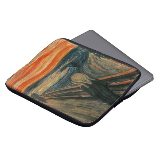 Der Schrei durch Edvard Munch Laptopschutzhülle (Vorne Oben)