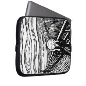 Der Schrei durch Edvard Munch Laptopschutzhülle (Vorne Rechts)