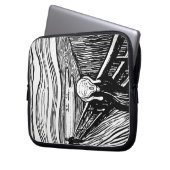 Der Schrei durch Edvard Munch Laptopschutzhülle (Vorderseite Links)