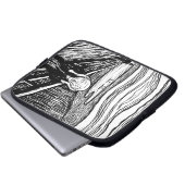 Der Schrei durch Edvard Munch Laptopschutzhülle (Vorne Knopf)