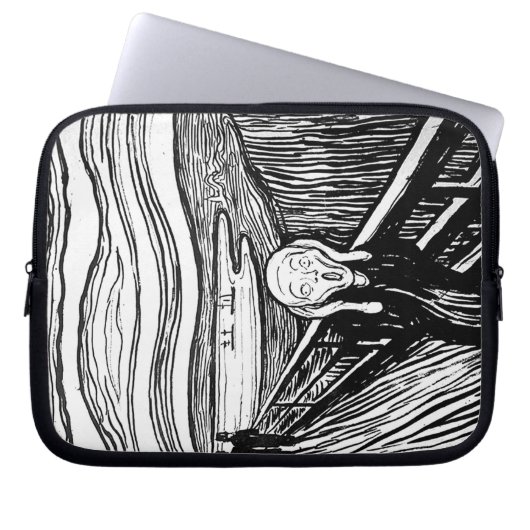 Der Schrei durch Edvard Munch Laptopschutzhülle (Vorderseite)