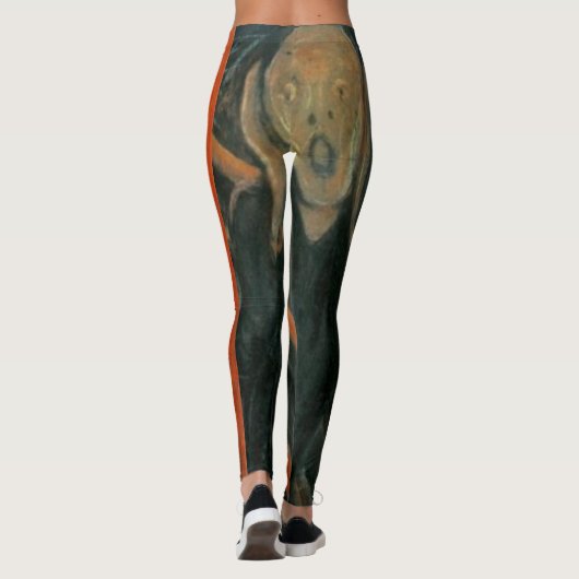 Der Schrei durch Edvard Munch Leggings (Rückseite)
