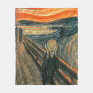 Der Schrei durch Edvard Munch   Malerei Fleecedecke