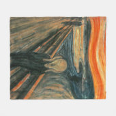 Der Schrei durch Edvard Munch | Malerei Fleecedecke (Vorderseite (Horizontal))