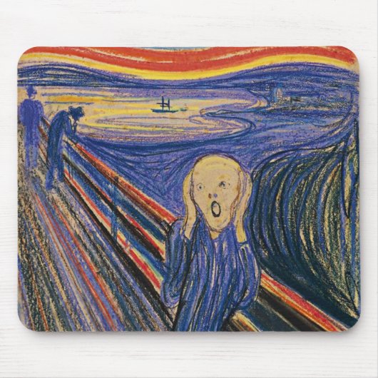 Der Schrei durch Edvard Munch Mousepad (Vorne)