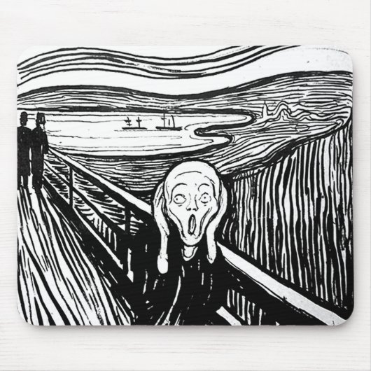Der Schrei durch Edvard Munch Mousepad (Vorne)