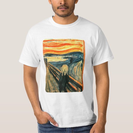 Der Schrei durch Edvard Munch T-Shirt (Vorderseite)