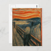 Der Schrei - Edvard Munch 1893 Postkarte (Vorne/Hinten)
