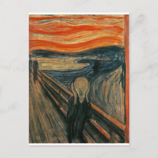 Der Schrei - Edvard Munch 1893 Postkarte (Vorderseite)