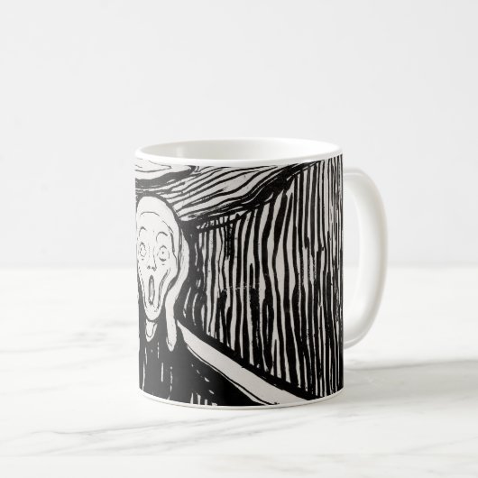 Der Schrei EDVARD MUNCH 1895 Kaffeetasse (VorderseiteRechts)